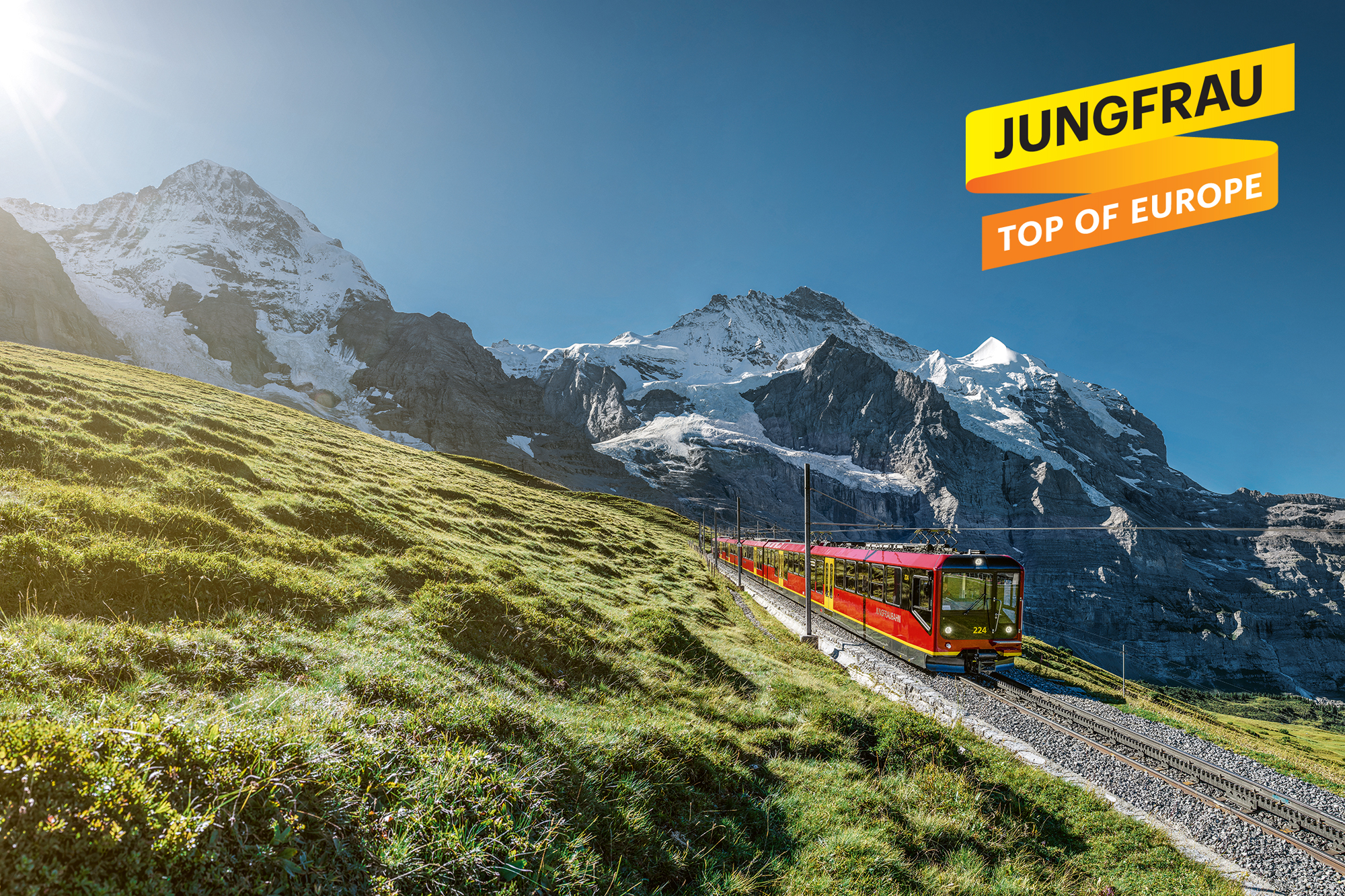 Jungfraujoch Railway during Summer 2021