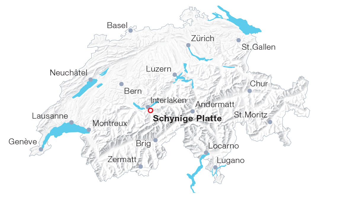 Map Schynige Platte