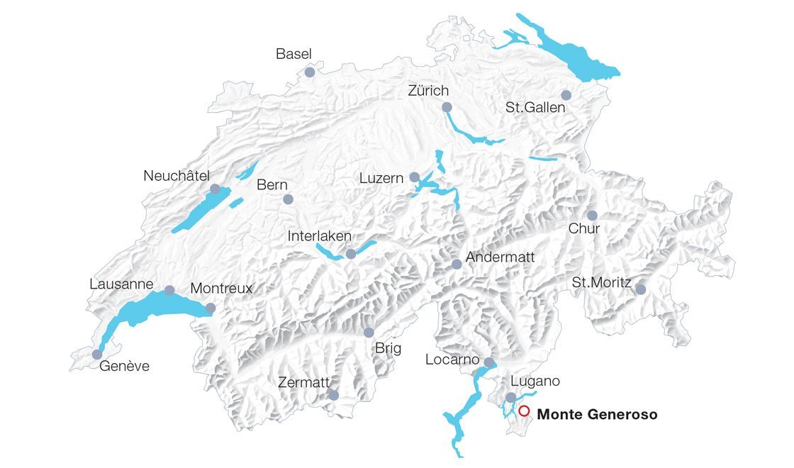 Map Monte Generoso