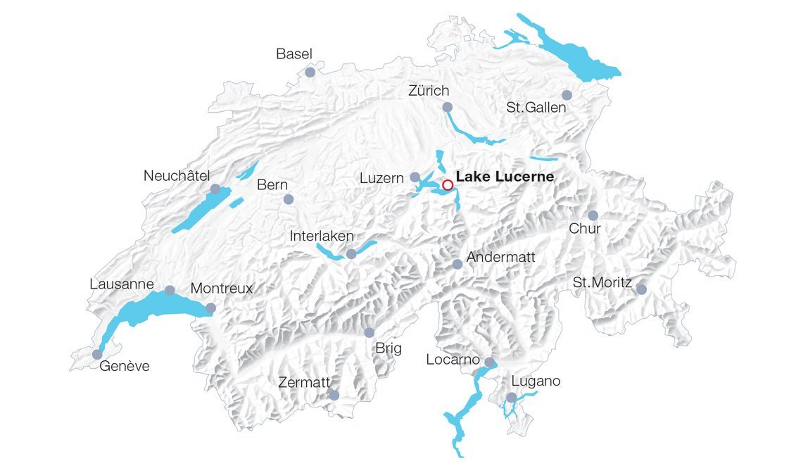 Map Lake Lucerne Cruises Map Lake Lucerne Cruises